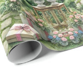 エレガントなウェディングクラフトまたはギフト ラッピングペーパー (ロールコーナー)