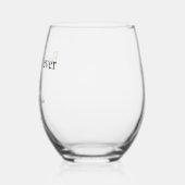 エレガントなウェディンググラス ステムなしワイングラス (左)