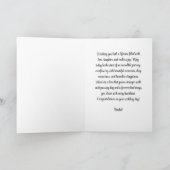 エレガントなウェディンググリーティングカード | アフリカ系アメリカ人C カード (内部)