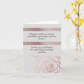 エレガントなウェディンググリーティングカード カード (黄色い花)