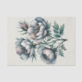 エレガントなウェディンググリーンとグレーブーケ 薄葉紙