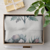 エレガントなウェディンググリーンとグレーブーケ 薄葉紙 (ギフト)