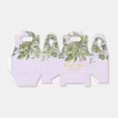 エレガントなウェディンググリーンユーカリ結婚の葉 フェイバーボックス (折り畳みなし)