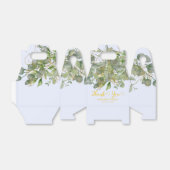 エレガントなウェディンググリーンユーカリ結婚の葉 フェイバーボックス (折り畳みなし)