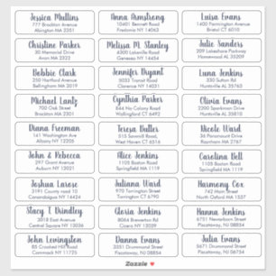 エレガントなウェディングゲストアドレスの作成 シール