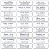 エレガントなウェディングゲストアドレスの作成 シール (正面)