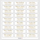 エレガントなウェディングゲストアドレスの作成 シール (シート)