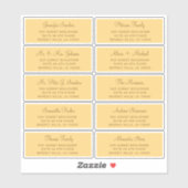エレガントなウェディングゲスト住所 シール (シート)