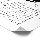 エレガントなウェディングゲ最高のームを知っている人 ポスター (角)