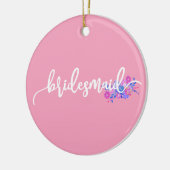 エレガントなウェディングコールigraphy オルナメント セラミックオーナメント (左)