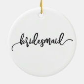 エレガントなウェディングコールigraphy オーナメント (裏面)