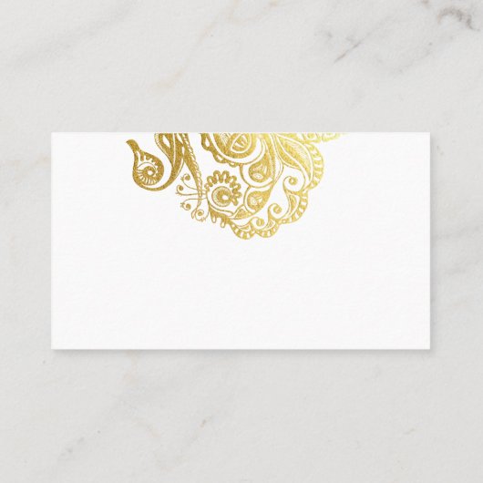 エレガントなウェディングサイト挿入カード プレイスカード (裏面)