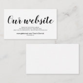 エレガントなウェディングサイト詳細エンクロージャカード エンクロージャーカード (正面/裏面)