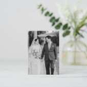 エレガントなウェディングサイト | RSVP QRコード写真 エンクロージャーカード (スタンド正面)