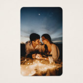 エレガントなウェディングサイトQRコードフォトRSVPカード (正面)