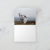 エレガントなウェディングサンキューフォト招待状 サンキューカード (内部)