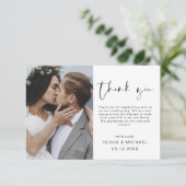 エレガントなウェディングサンキューフォト招待状 サンキューカード (スタンド正面)