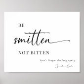 エレガントなウェディングサンスクリーンとバグスプレーサイン ポスター (正面)