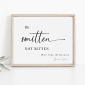 エレガントなウェディングサンスクリーンとバグスプレーサイン ポスター