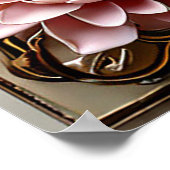 エレガントなウェディングシルエット ポスター (角)