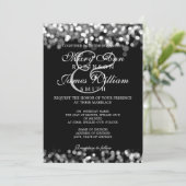 エレガントなウェディングシルバーライト 招待状 (スタンド正面)