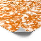 エレガントなウェディングシーきらめくティングチャートウェーブオラン ポスター (角)