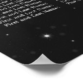 エレガントなウェディングシーきらめくティングチャートチェーン ポスター (角)