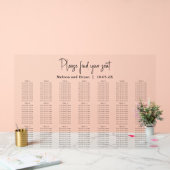 エレガントなウェディングシーティングチャート21テーブルアクリル アクリルサイン (ウェディング)