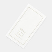 エレガントなウェディングスクリプトミニマル金ゴールドシックなディナー (コーナー)