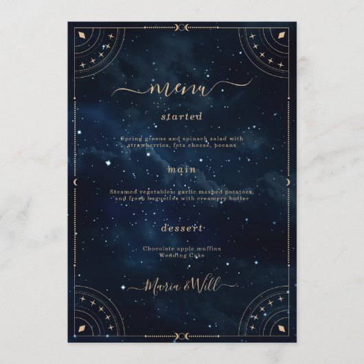 エレガントなウェディングスター結婚リーナイトのメニュー メニュー (正面)