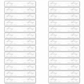 エレガントなウェディングストローラベル応援ドリンクフラグ シール (正面)