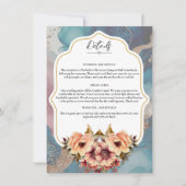 エレガントなウェディングスリップまたは滑ること詳細 – 編集可能テンプレート 招待状 (正面)