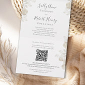 エレガントなウェディングセージ緑の書道スクリプト オールインワン招待状