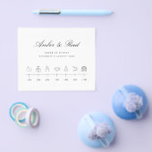 エレガントなウェディングタイムラインバジェットシート チラシ (シングル)