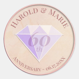 エレガントなウェディングダイヤモンドジェムストーン ラウンドシール