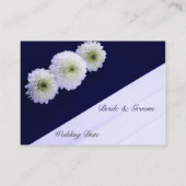 エレガントなウェディングテーブルの座席 プレイスカード (裏面)