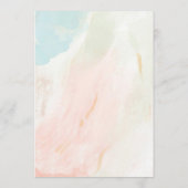 エレガントなウェディングテーブルメニューカードフラットメニュー メニュー (裏面)