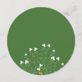 エレガントなウェディングディナーシャムロックワイルドフラワーアイルランド メニュー (裏面)