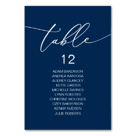 エレガントなウェディングディナー、ゲスト席グラフテーブル テーブルナンバー