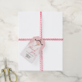 エレガントなウェディングドレスサンキューブライダルシャワー ギフトタグ (より糸付き)