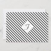 エレガントなウェディングドレスブライダルシャワー招待 招待状 (裏面)