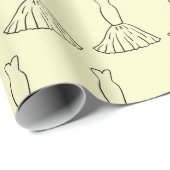 エレガントなウェディングドレス ウェディングデーのギフト シームレス ラッピングペーパー (ロールコーナー)