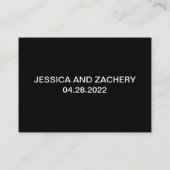 エレガントなウェディングバケットリストアドバイスカード アドバイスカード (裏面)