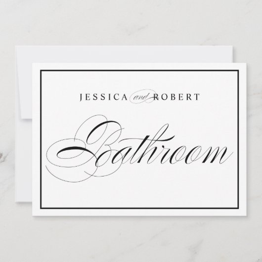 エレガントなウェディングバスルームのサインブ縁どラック (正面)