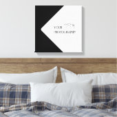 エレガントなウェディングパーソナライズされた写真 キャンバスプリント (インサイチュ (寝室))