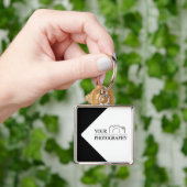 エレガントなウェディングパーソナライズされた写真 キーホルダー (手)