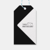 エレガントなウェディングパーソナライズされた写真 ギフトタグ (正面)