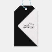 エレガントなウェディングパーソナライズされた写真 ギフトタグ (裏面)