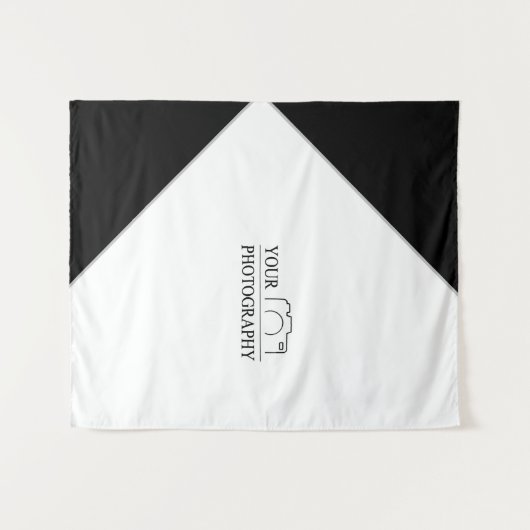 エレガントなウェディングパーソナライズされた写真 タペストリー (正面(横))