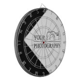 エレガントなウェディングパーソナライズされた写真 ダーツボード (正面左)